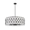 Z-Lite Harden Pendant, 10-Light, 32 In.W x 11.75 In.H, Matte Black/White 1948P32-MB - alternate 4